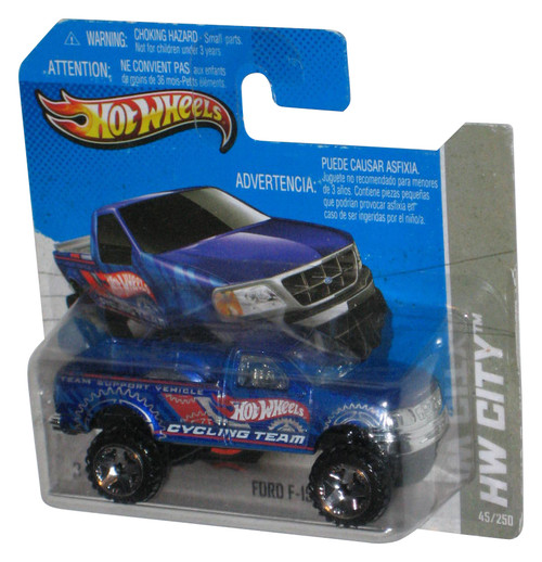 Hot Wheels HW City (2021) Blue Ford F-150 Toy Truck 45/250 - (Short Card)