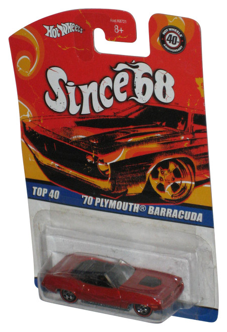 Hot Wheels Since 68 Top 40 (2007) Red '70 Plymouth Barracuda Toy Car 16/40