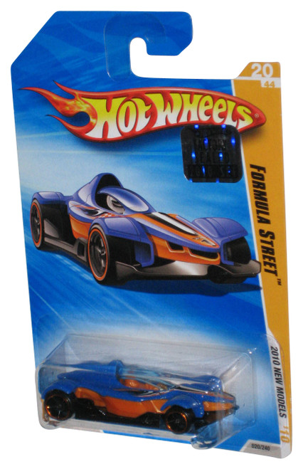 Hot Wheels 2010 New Models '10 20/44 Blue & Orange Formula Street Toy Car 020/240 - (Factory Sealed Sticker)