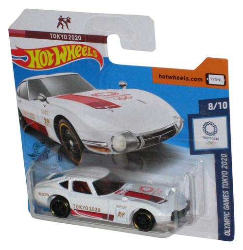 Hot Wheels Olympic Games Tokyo 2020 White Toyota 2000 GT Car 8/10 - (Short Card)