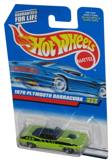 Hot Wheels 1970 Plymouth Barracuda Green (1997) Mattel Toy Car #523