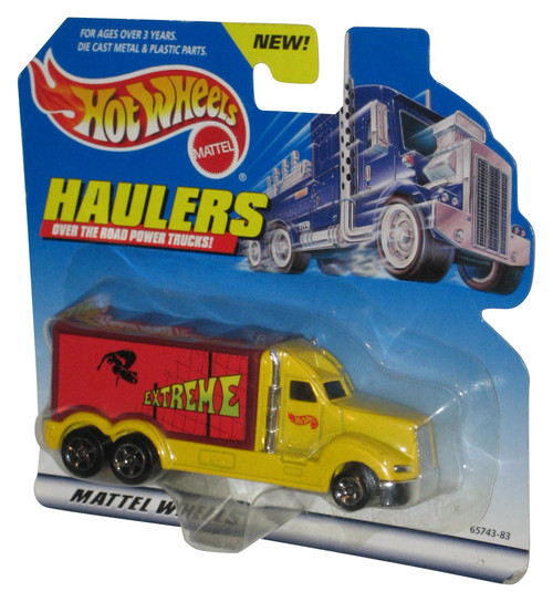 Hot Wheels Haulers (1996) Mattel Red & Yellow Extreme Skateboard Toy Truck