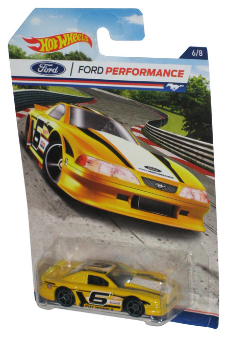 Hot Wheels Ford Performance (2015) Yellow Mustang Cobra Toy Car 6/8
