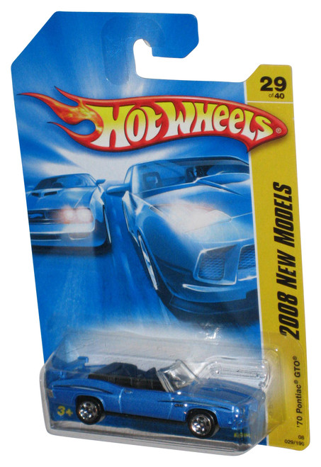 Hot Wheels 2008 New Models 29/40 Blue '70 Pontiac GTO Car 029/196