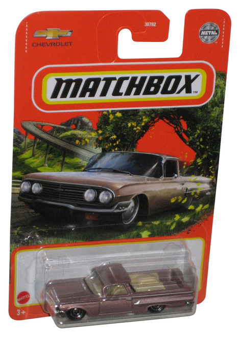 Matchbox 1960 Chevy El Camino (2021) Metalflake Mauve Metal Toy Car 33/100