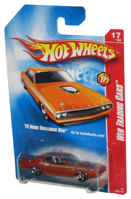 Hot Wheels Web Trading Cars 5/24 (2007) Orange '70 Dodge Challenger Hemi Car 093/196