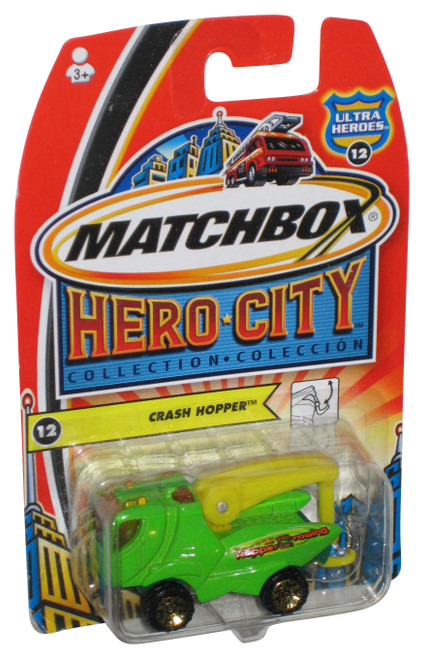 Matchbox Ultra Heroes (2003) Hero City Green Crash Hopper Toy Tow Truck #12