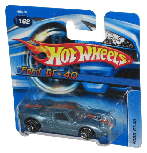 Hot Wheels (2005) Mattel Ford GT-40 Blue Toy Car #162 - (Short Card)