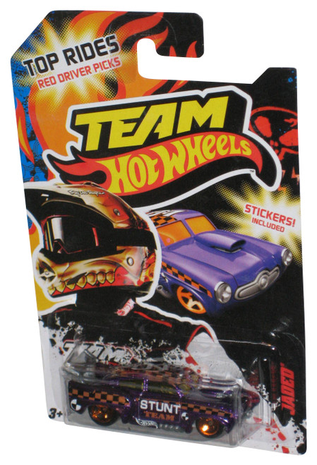 Hot Wheels Team Top Rides Red Driver Picks (2011) Purple Jaded Car w/ Stickers