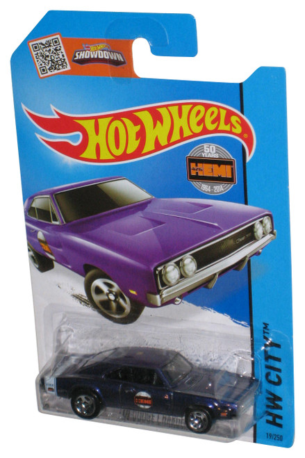 Hot Wheels 50 Years Hemi HW City (2013) Purple '69 Dodge Charger 500 Toy Car 19/250