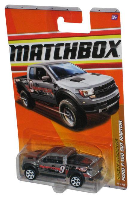 Matchbox Desert Endurance (2010) Silver Ford F-150 SVT Raptor Toy 85/100 - (Dented Plastic)