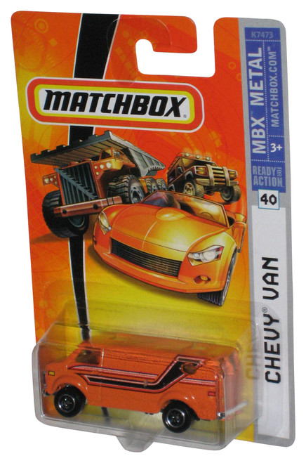 Matchbox MBX Metal (2007) Orange Chevy Van Toy #40