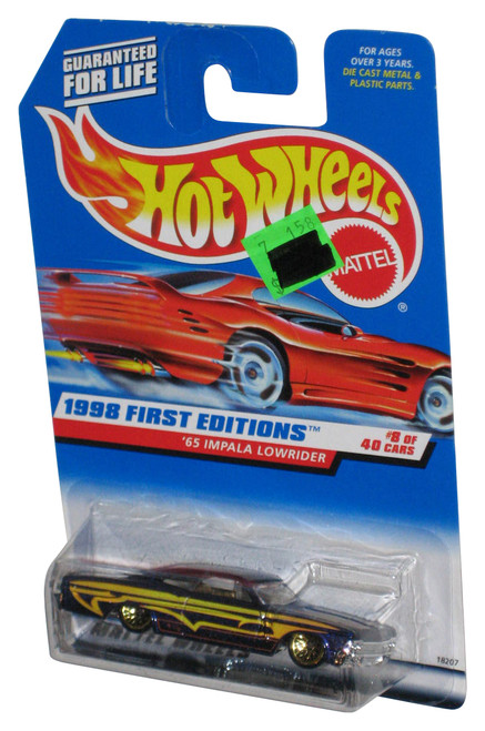 Hot Wheels 1998 First Editions 8/40 Purple '65 Impala Lowrider Toy Car #635