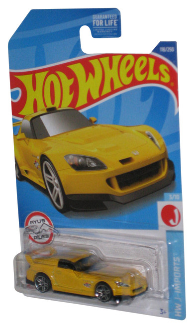 Hot Wheels Yellow Honda S2000 HW J-Imports 3/10 (2021) Toy Car #118/250
