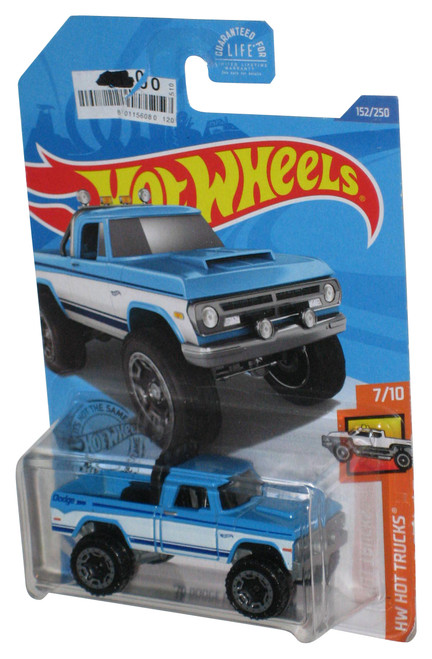 Hot Wheels HW Hot Trucks 7/10 (2017) Blue Toy '70 Dodge Power Wagon 152/250
