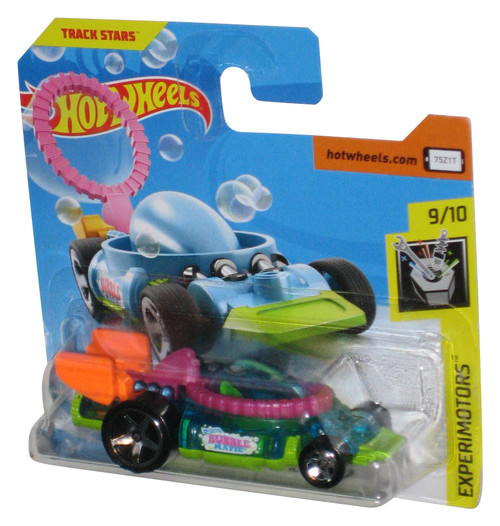 Hot Wheels Experimotors (2017) Blue Bubble Matic Toy Car 9/10 - (Short Card)