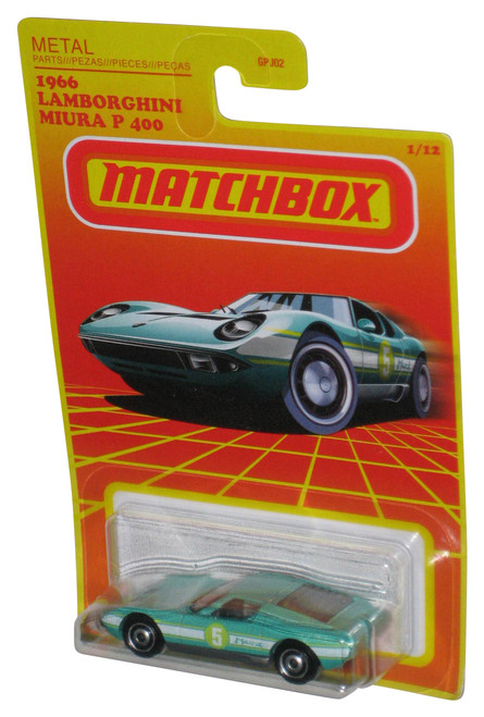 Matchbox Metal (2020) Green 1966 Lamborghini Miura P 400 Car 1/12