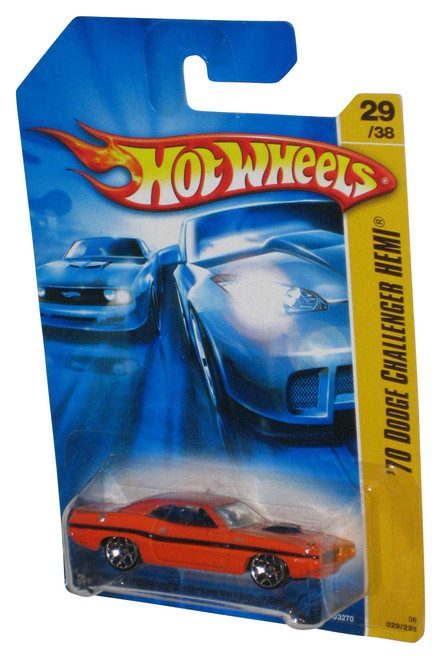 Hot Wheels '70 Dodge Challenger Hemi 29/38 (2006) Orange Toy Car 029/223