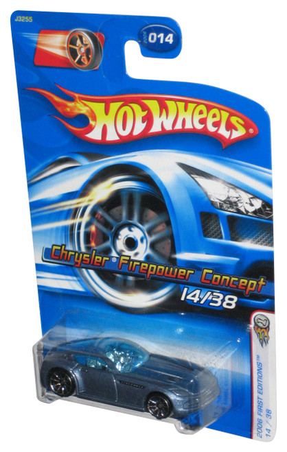 Hot Wheels 2006 First Editions 14/38 Chrysler Firepower Concept Blue Car #014