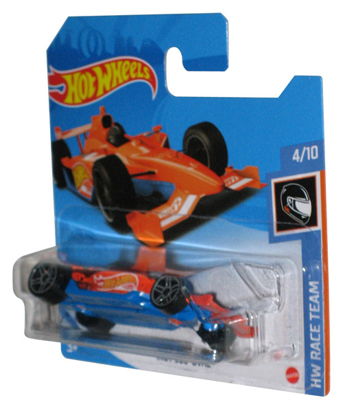 Hot Wheels HW Race Team (2018) Orange Indy 500 Oval Toy Car 4/10 - (Short Card)