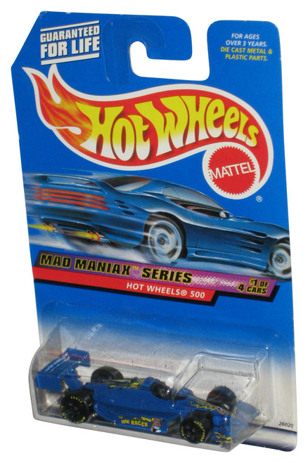 Hot Wheels Mad Maniax Series 1/4 (2000) Blue 500 Die-Cast Car #017