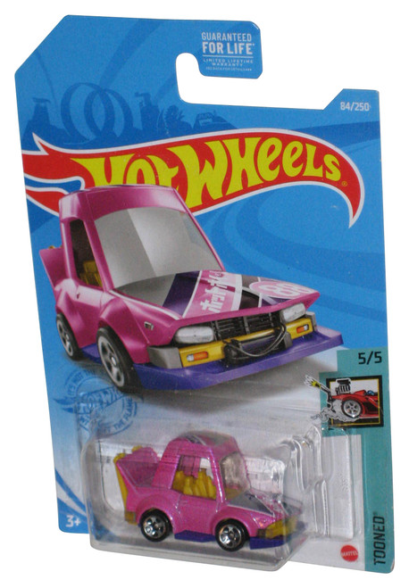 Hot Wheels Tooned 5/5 (2020) Pink Purple Manga Tuner Toy Car 84/250