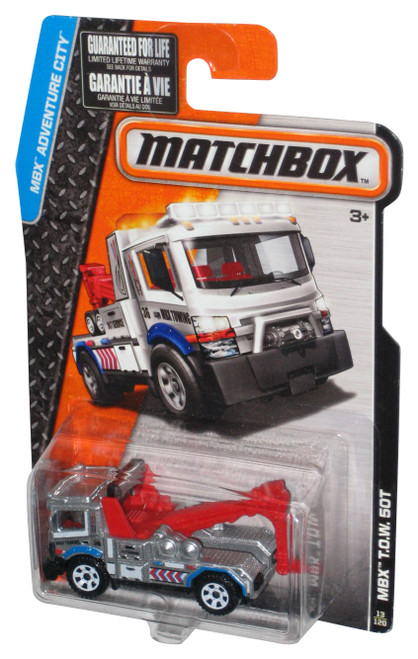 Matchbox MBX Adventure City (2015) Silver T.O.W. 50T Truck Toy 13/120