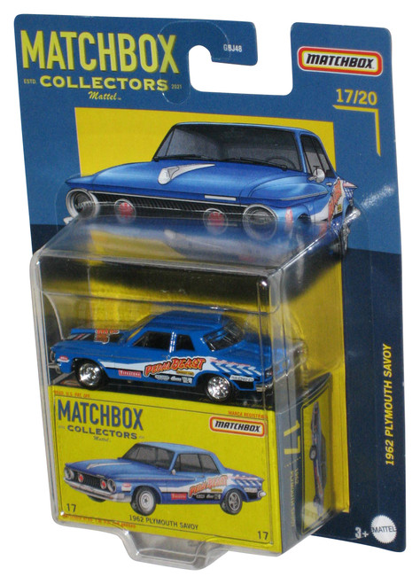 Matchbox Collectors (2021) Mattel Blue 1962 Plymouth Savoy Toy Car 17/20