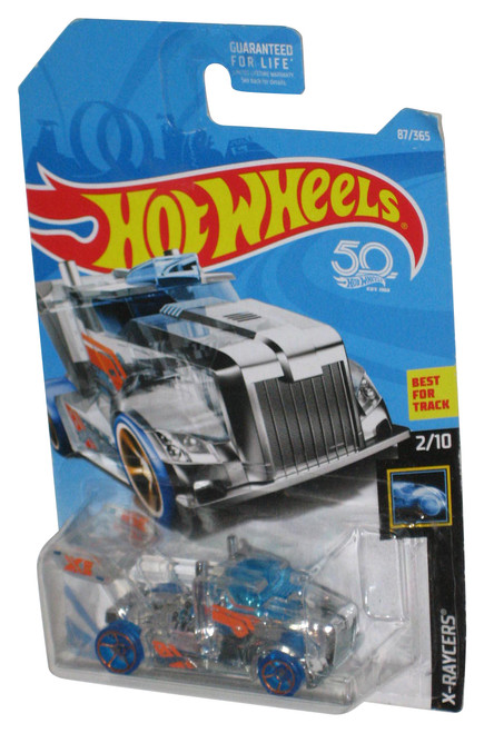 Hot Wheels X-Raycers 2/10 (2017) Transparent & Blue Toy Truck 87/365