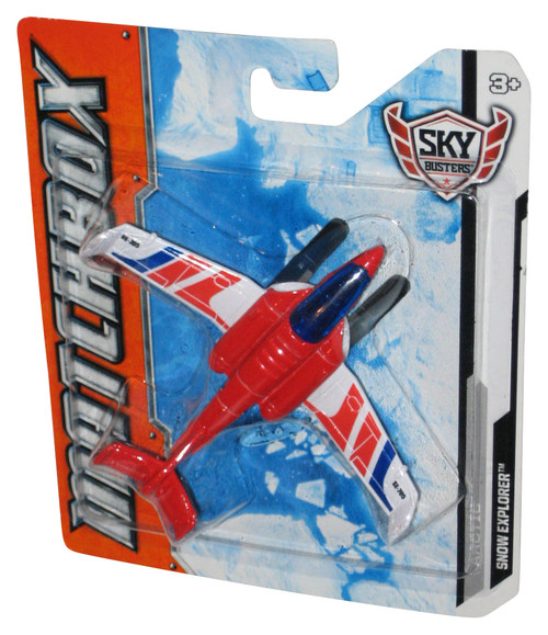 Matchbox Sky Busters (2012) Arctic Snow Explorer Red & White Toy Plane