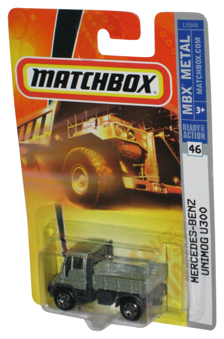 Matchbox MBX Metal (2007) Silver Mercedes-Benz Unimog U300 Toy Truck #46