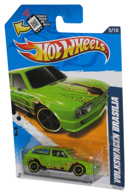 Hot Wheels Heat Fleet '12 (2011) Green Volkswagen Brasilia Car 155/247