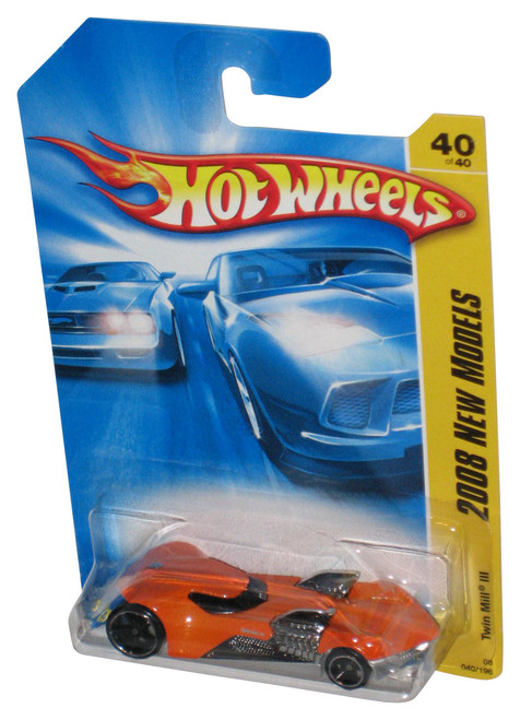 Hot Wheels 2008 New Models 40/40 (2007) Orange Twin Mill III Car 040/196