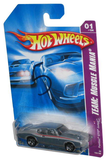 Hot Wheels Team Muscle 01/04 Mania Pontiac GTO Judge Toy Car 133/196 - (Card Has Black Marker)
