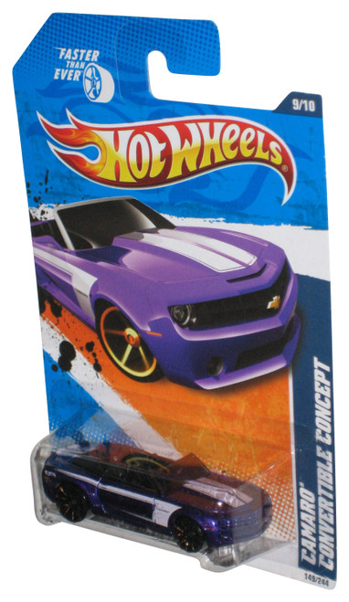 Hot Wheels Faster Than Ever '11 Purple Camaro Convertible Concept Toy Car 149/244