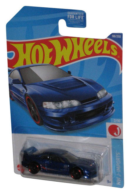 Hot Wheels HW J-Imports 2/10 (2021) Blue Custom '01 Acura Integra GSR Car 98/250 - (Dented Plastic)