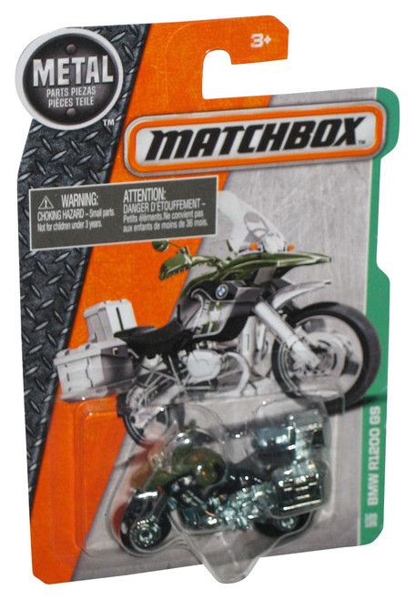 Matchbox BMW R1200 GS (2016) Mattel Green Motorcycle Bike Toy 120/125