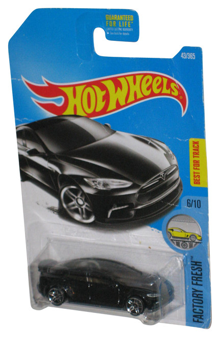 Hot Wheels Factory Fresh 6/10 (2015) Black Tesla Model S Car 43/365 - (Minor Wear)