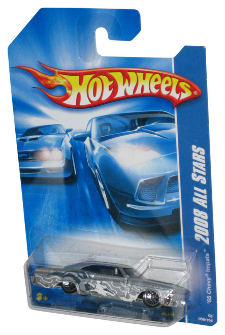 Hot Wheels 2008 All Stars Silver '65 Chevy Impala Car 058/196