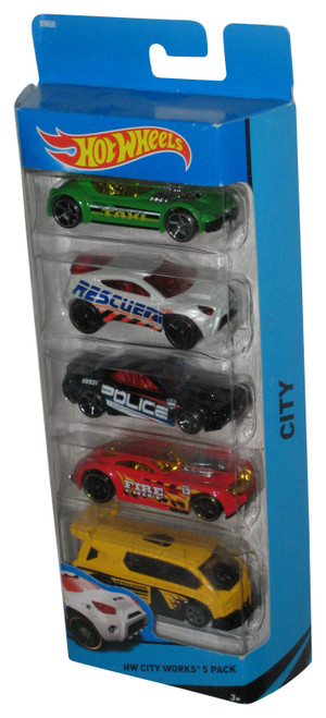 Hot Wheels HW City Works (2013) Mattel Gift Pack Toy Car 5-Pack Box Set