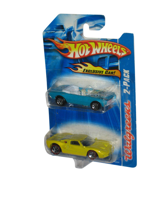 Hot Wheels Walgreens (2007) Blue & Yellow Exclusive Car 2-Pack