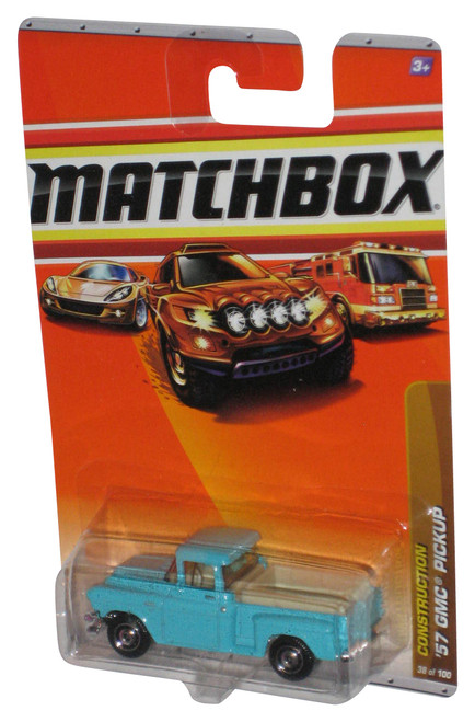 Matchbox Construction (2009) Blue '57 GMC Pickup Toy Truck 38/100