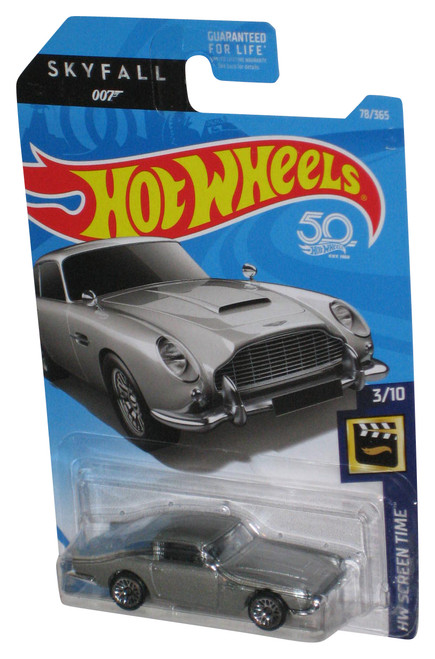 Hot Wheels HW Screen Time 3/10 (2017) Skyfall 007 Aston Martin 1963 DB5 Car 78/365 - (Minor Wear)