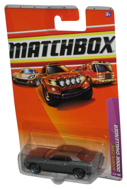 Matchbox Sports Cars (2009) Silver Dodge Challenger Toy Car 4/100