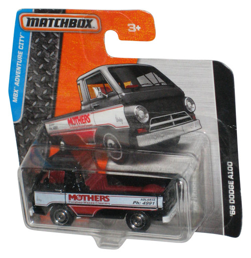 Matchbox MBX Adventure City (2015) Black '66 Dodge A100 Toy Truck - (Short Card)