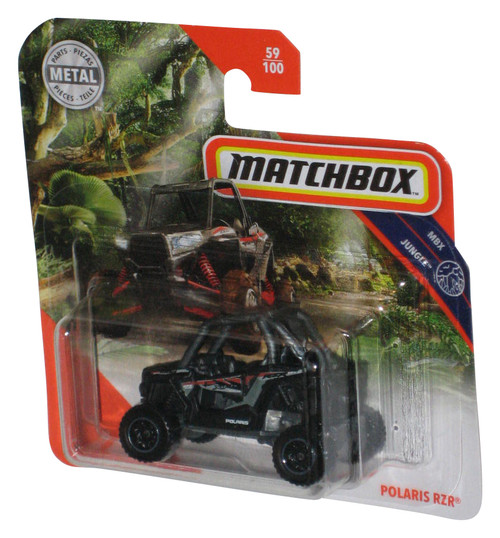 Matchbox MBX Jungle (2019) Black Polaris RZR Black Car Toy 59/100 - (Short Card)