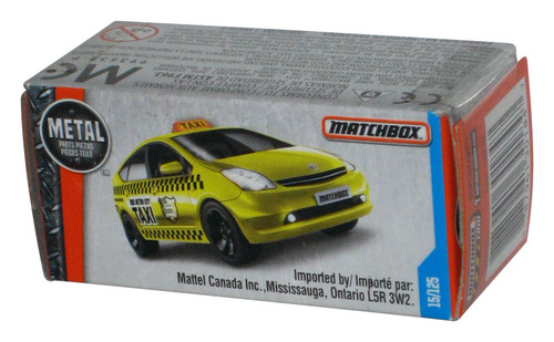 Matchbox Power Grabs Box (2016) Toyota Prius Taxi Yellow Toy Car 15/25