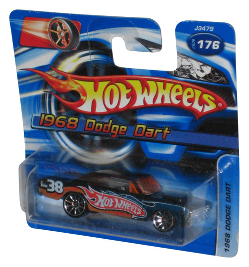 Hot Wheels 1968 Dodge Dart (2006) Black Die-Cast Car #176 - (Short Card)