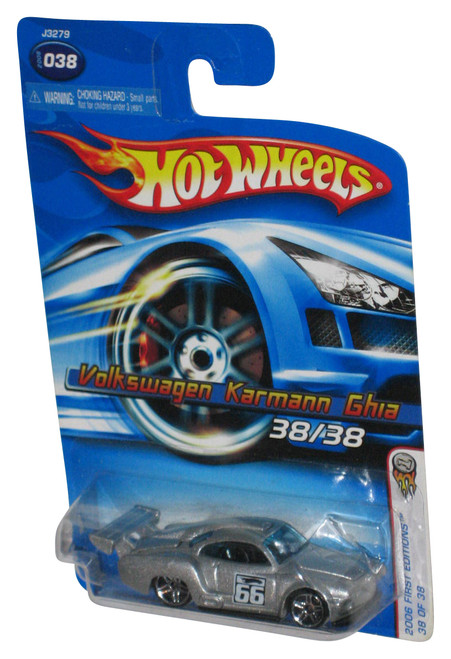 Hot Wheels 2006 First Editions 38/38 Silver Volkswagen Karmann Ghia Car #038