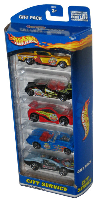 Hot Wheels City Service (2000) Mattel Gift Pack Toy Car 5-Pack Box Set